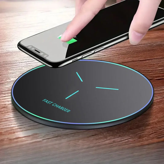 Chargeur Sans Fil à Induction 15W – Compatible iPhone & Samsung