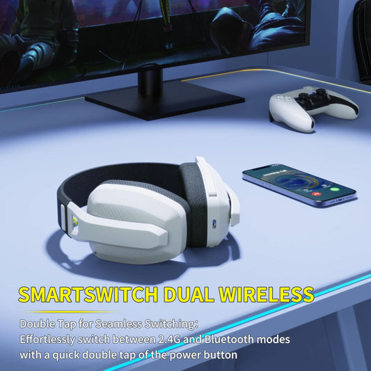 Casque Gaming Sans Fil – Son Surround 7.1 & Micro Anti-Bruit