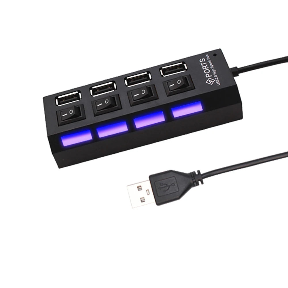 USB 2.0 Hub – 4/7 Ports with Individual Switches