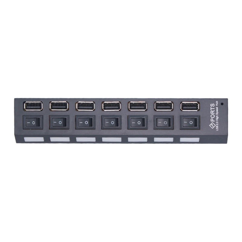 USB 2.0 Hub – 4/7 Ports with Individual Switches