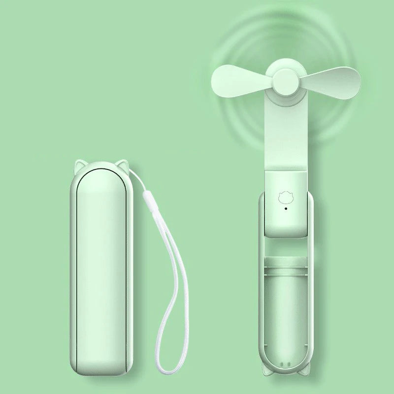 Mini Ventilateur Portable Rechargeable – Silencieux, Puissant & Compact