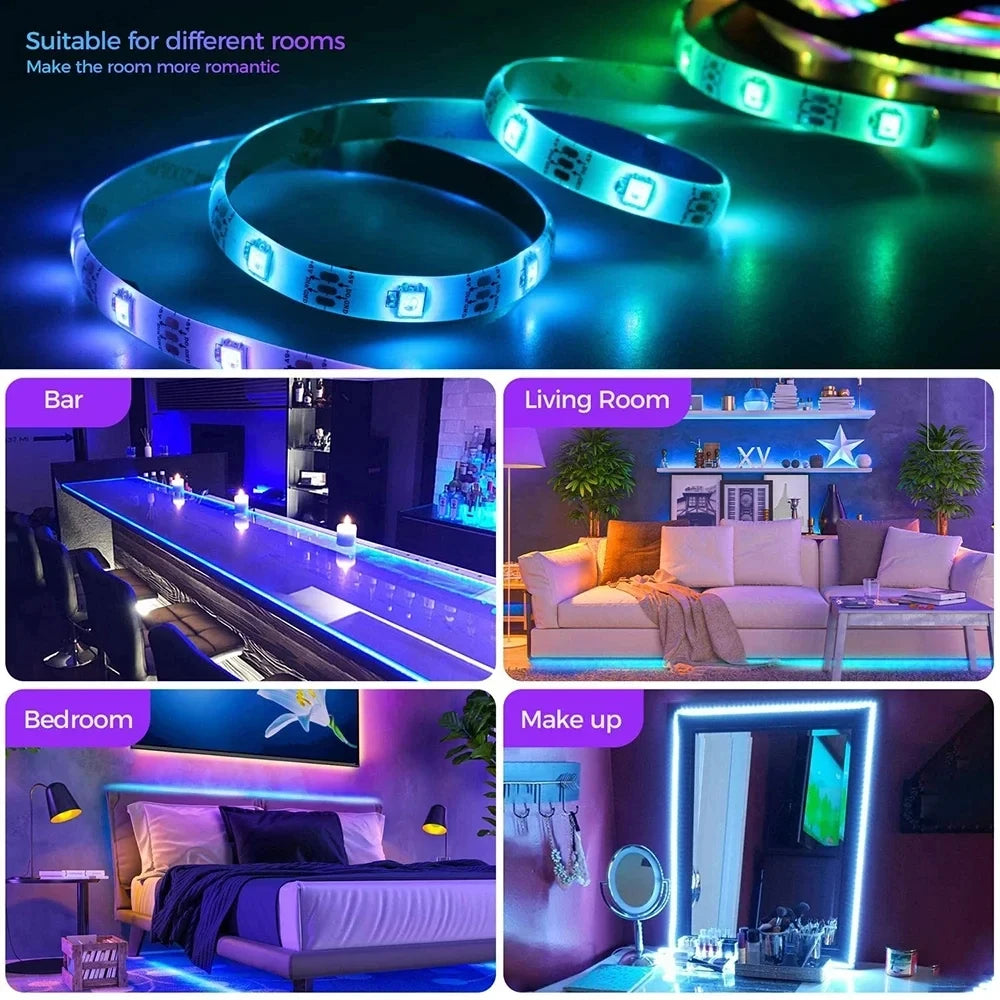 RGB Bluetooth 5050 LED Strip – 10m to 30m