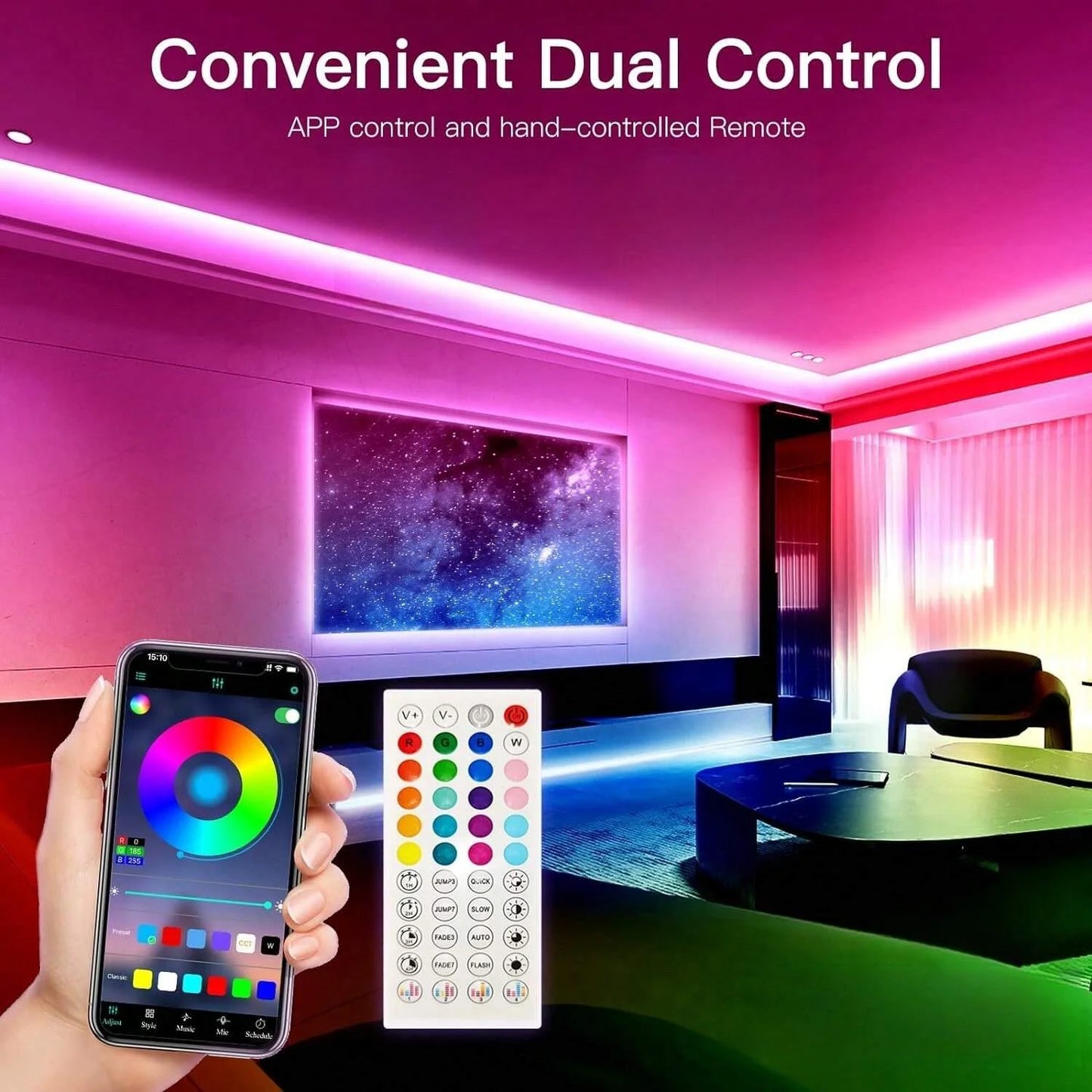 RGB Bluetooth 5050 LED Strip – 10m to 30m