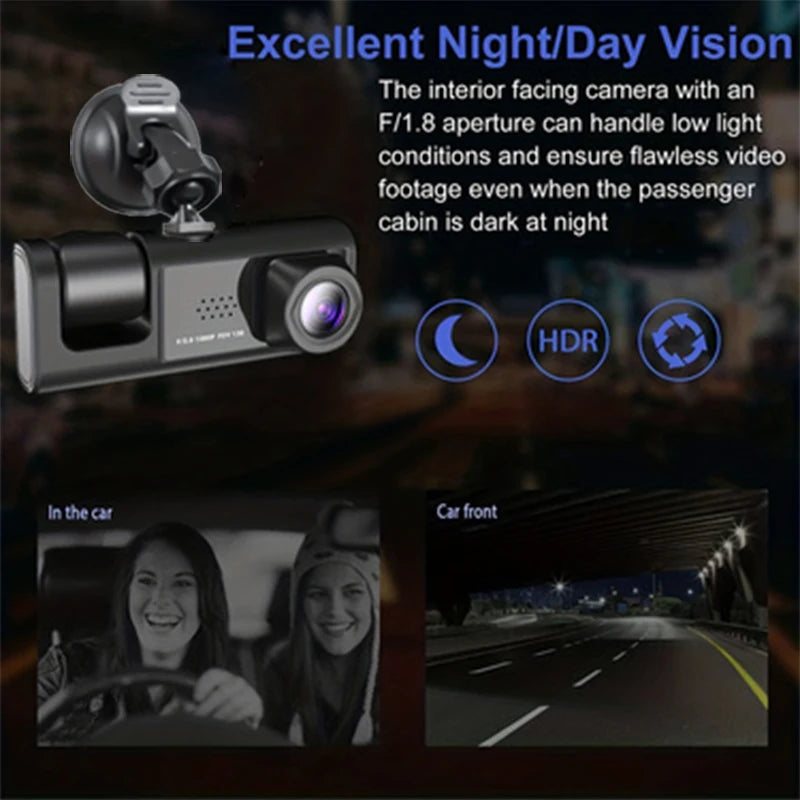 Dashcam Voiture Full HD – Caméra Embarquée Grand Angle