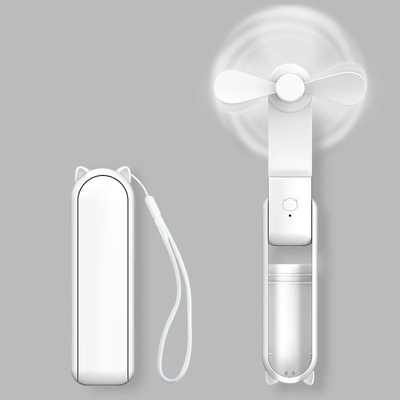 Mini Ventilateur Portable Rechargeable – Silencieux, Puissant & Compact