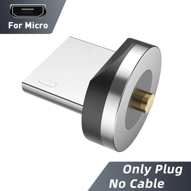 Cable Magnétique LED 3-en-1 – USB-C, Lightning & Micro-USB