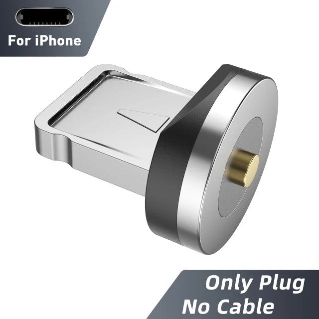 Cable Magnétique LED 3-en-1 – USB-C, Lightning & Micro-USB