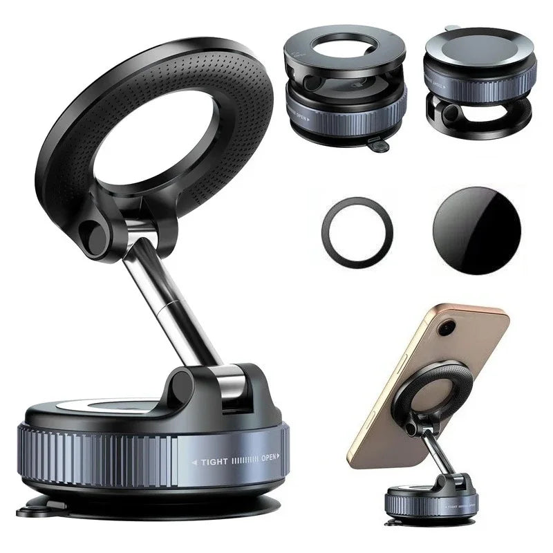 Support Téléphone Magnétique Voiture — Rotation 3 Axes, Fixation Universelle Multi-Supports