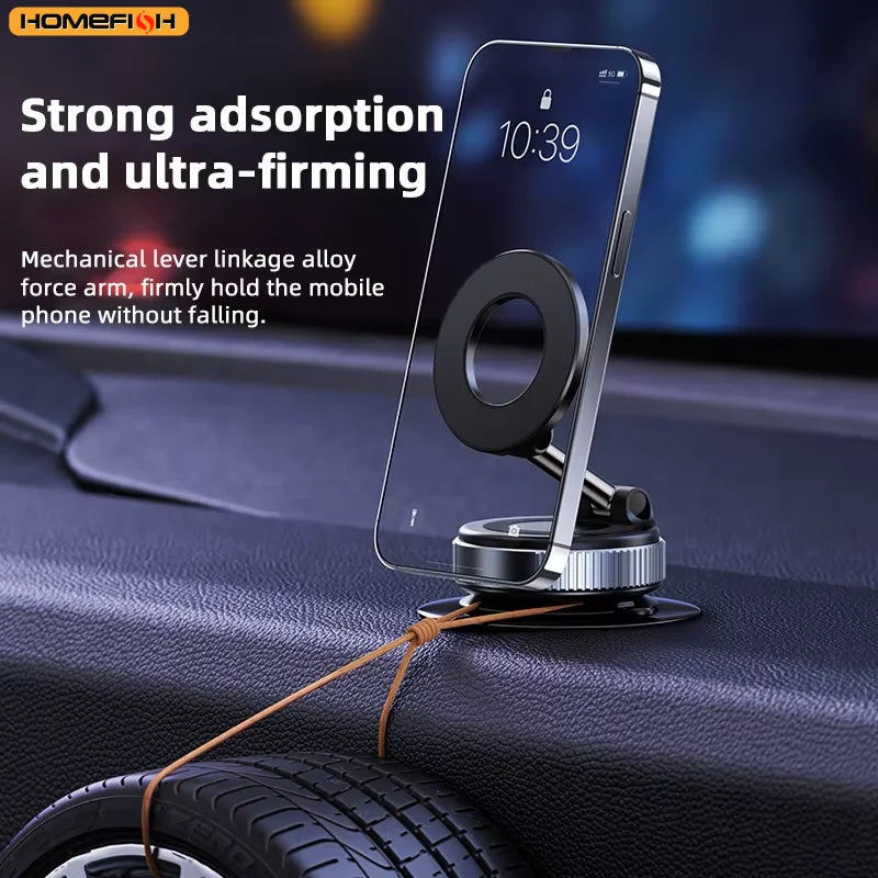 Support Téléphone Magnétique Voiture — Rotation 3 Axes, Fixation Universelle Multi-Supports