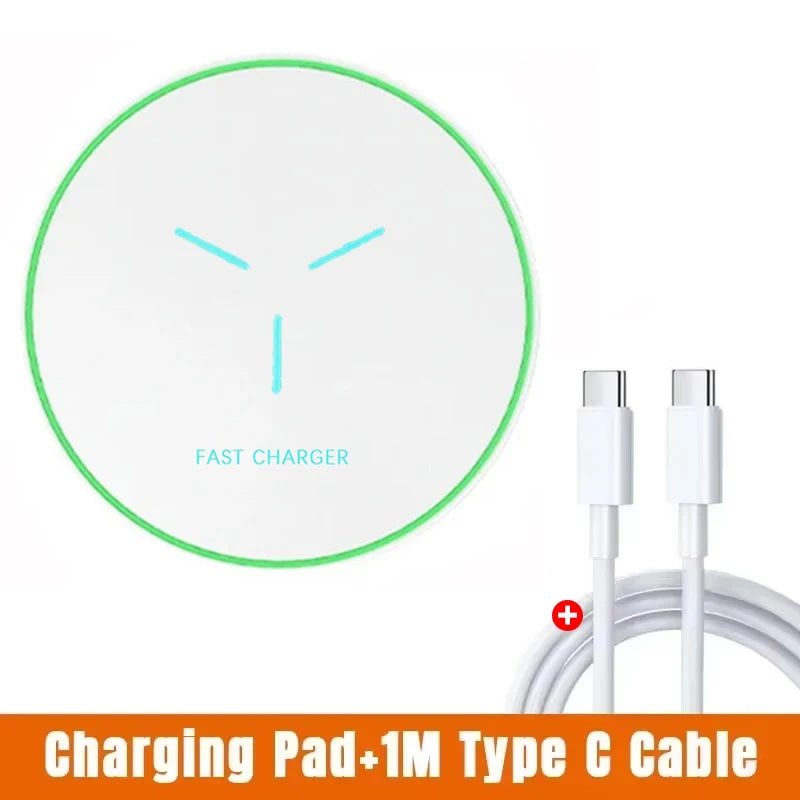 Chargeur Sans Fil à Induction 15W – Compatible iPhone & Samsung