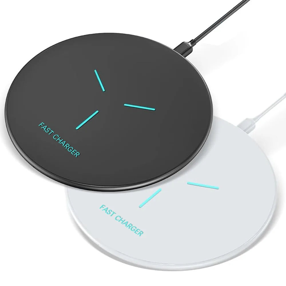 Chargeur Sans Fil à Induction 15W – Compatible iPhone & Samsung