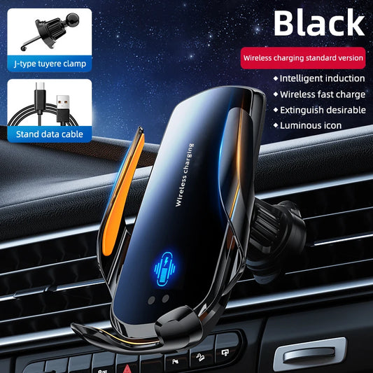 Chargeur sans fil voiture 15W compatible iPhone et Android  
